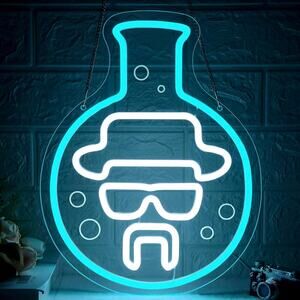 Walter White Potion Neon Sign Breaking Bad Night Light Room Wall Decoration